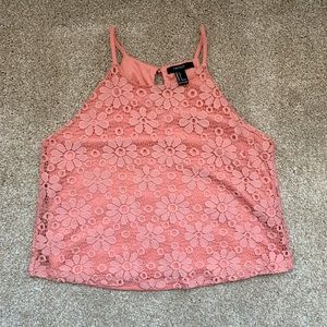 Pink spaghetti strap